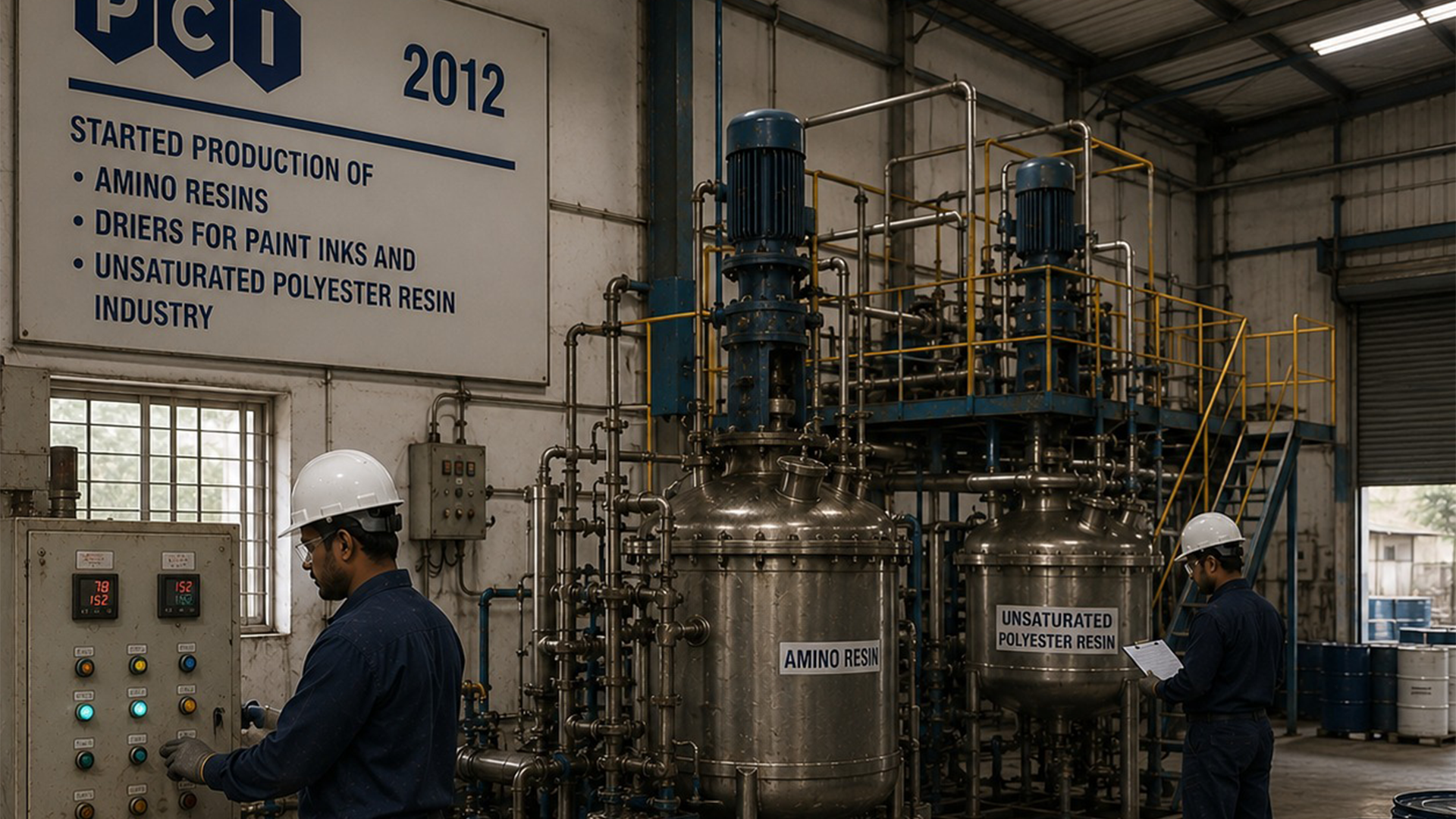 2012- Amino resins,Driers for Paint Inks & Unsaturated Polyester resin industry